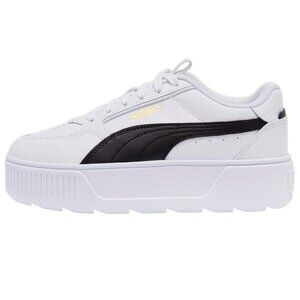 NIB PUMA Womens White Black Karmen Rebelle Platform Sneaker Size 9